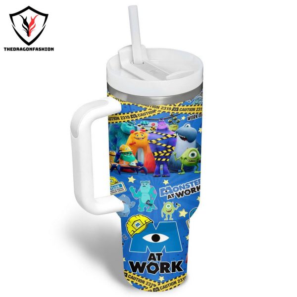 Monster At Work Employee Of The Month Tumbler With Handle And Straw