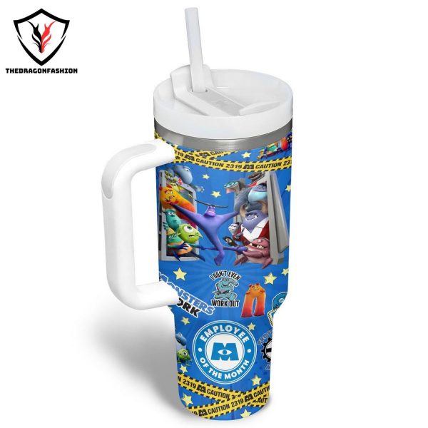 Monster At Work Employee Of The Month Tumbler With Handle And Straw