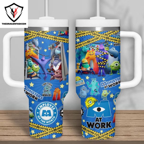 Monster At Work Employee Of The Month Tumbler With Handle And Straw