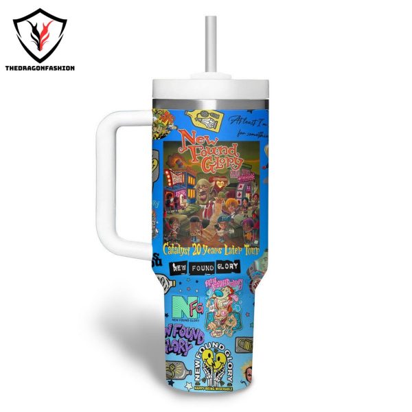 New Found Glory The King Of Wishful Thinking Tumbler With Handle And Straw