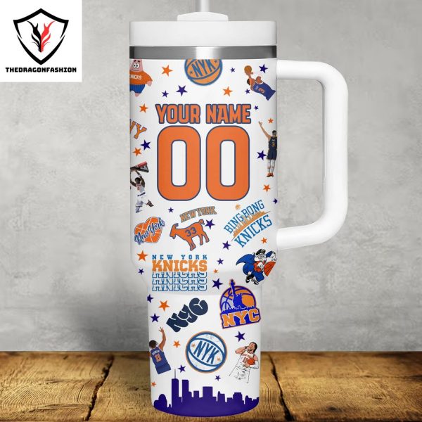 New York Knicks New York Forever Tumbler With Handle And Straw