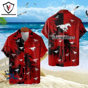 Calgary Stampeders Tropical Hawaiian Shirt