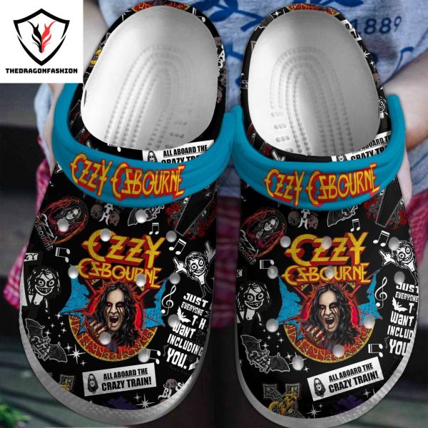 Ozzy Osbourne All Aboard The Crazy Train Design Crocs