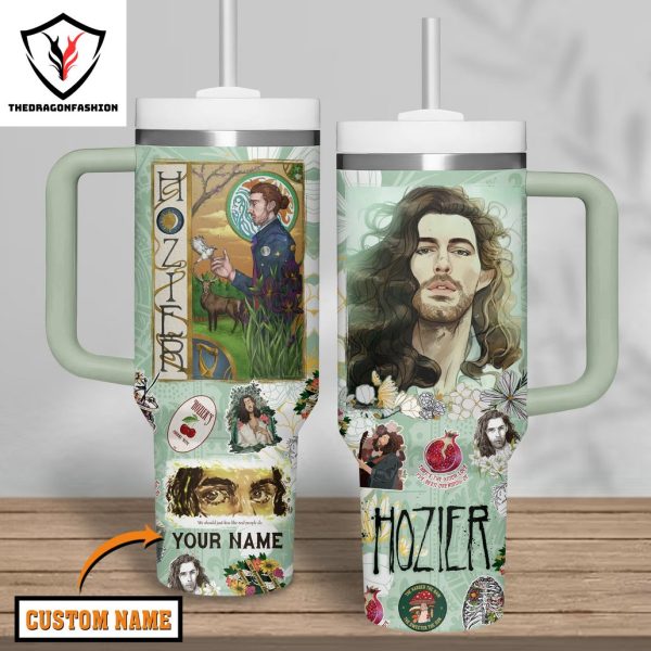 Personalized Hozier Cherry Wine Tumbler With Handle And Straw