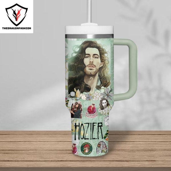 Personalized Hozier Cherry Wine Tumbler With Handle And Straw