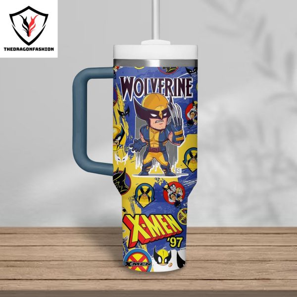 Personalized Wolverine X-Men 97 Tumbler With Handle And Straw