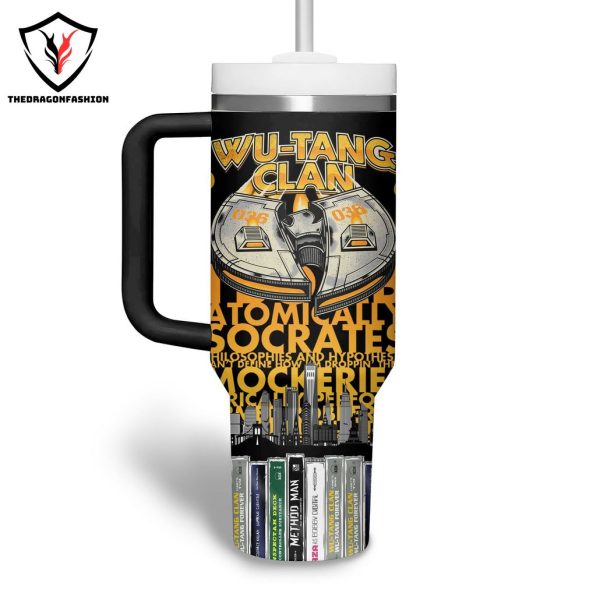 Personalized Wu-Tang Clan Tumbler With Handle And Straw