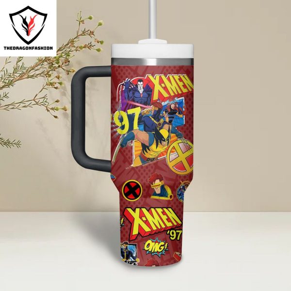 Personalized X-Men 97 Cyckops Tumbler With Handle And Straw