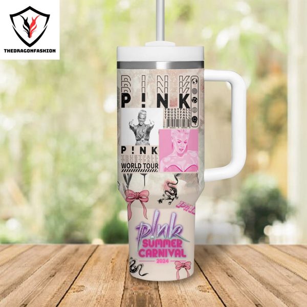 Pink Beutiful Tranma My Love My Drug Pink Tumbler With Handle And Straw