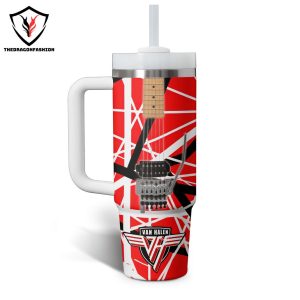 Personalized Van Halen Nutrition Fact Tumbler With Handle And Straw