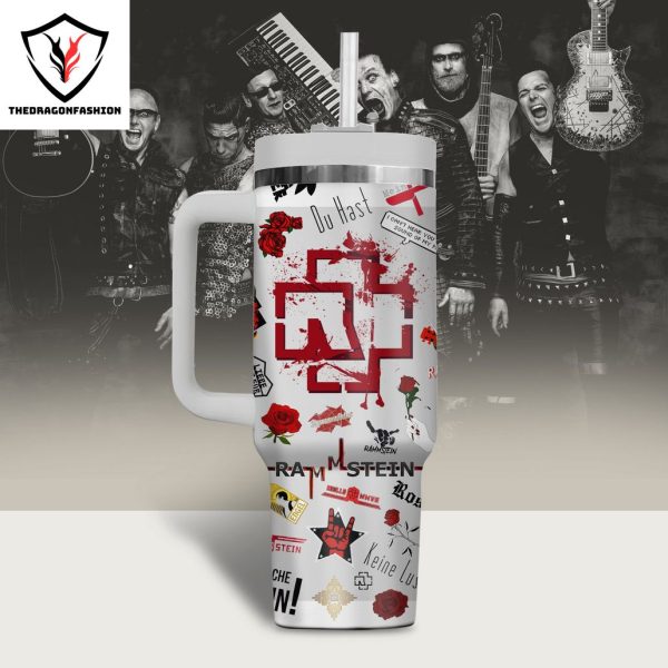 Rammstein Keine Lust Russia Tumbler With Handle And Straw