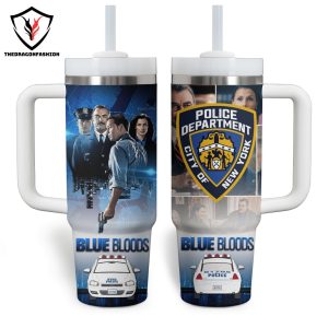 Blue Bloods Police Department City Of New York Tumbler With Handle And Straw