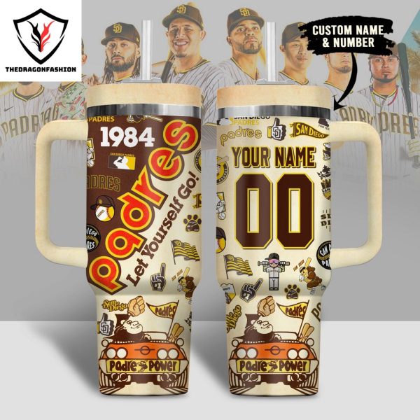 San Diego Padres 1984 Let Yourself Go Tumbler With Handle And Straw