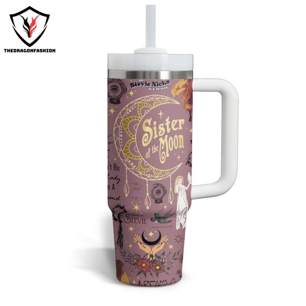 Sister Of The Moon Stevie Nicks Fleetwood Mac Tumbler With Handle And Straw