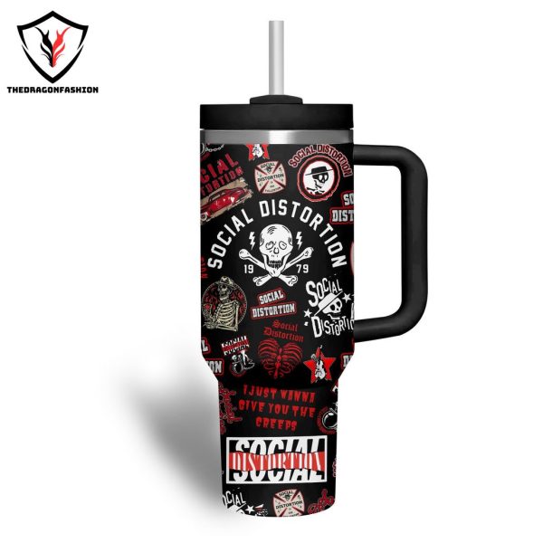 Social Distortion The Original Tumbler With Handle And Straw