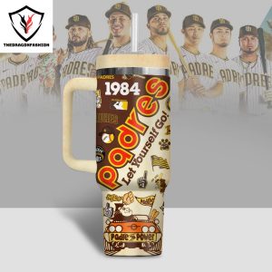 San Diego Padres 1984 Let Yourself Go Tumbler With Handle And Straw