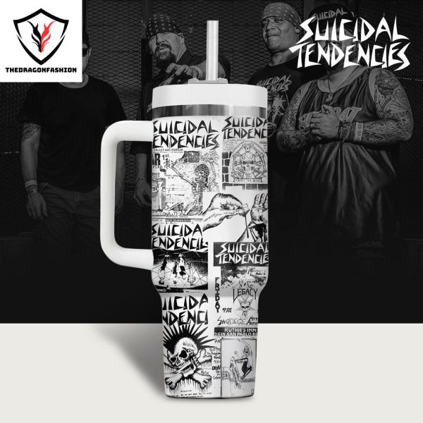 Suicidal Tendencies Friday Tumbler With Handle And Straw