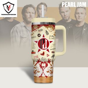 Pearl Jam Tumbler With Handle And Straw