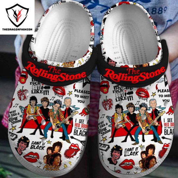 The Rolling Stones Paint It Black Crocs