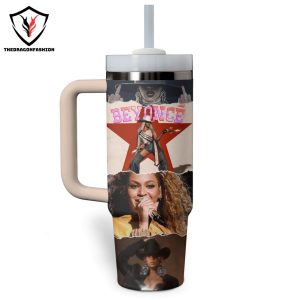 Beyonce Cowboy Carter Renaissance Tumbler With Handle And Straw