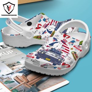 Happy 4th Of July Independence Day Design Crocs