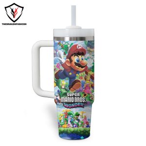 Super Mario Bros Wonder Tumbler With Handle And Straw