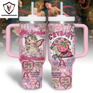 Melanie Martinez Cry Baby Tumbler With Handle And Straw