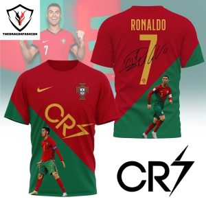 CR7 Cristiano Ronaldo Signature 3D T-Shirt