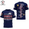 2024 Stanley Cup Champions Florida Panthers 3D T-Shirt