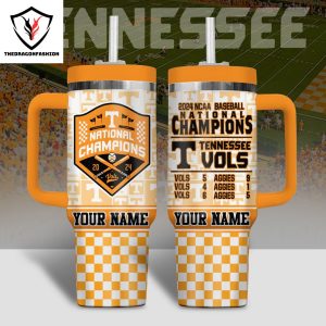 Personalized National Champions 2024 NCAA Tennessee Volunteers Tumbler With Handle And Straw