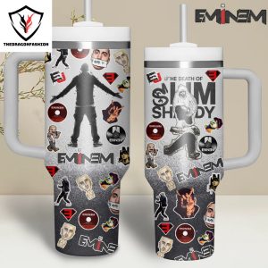 The Death Of Shady Eminem Tumbler With Handle And Straw