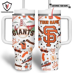 San Francisco Giants Say Het Tumbler With Handle And Straw