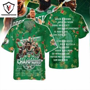 NBA Boston Celtics 2024 Champions Tropical Hawaiian Shirt