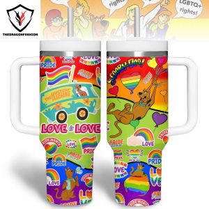 Scooby-Doo Love Is Love Tumbler With Handle And Straw