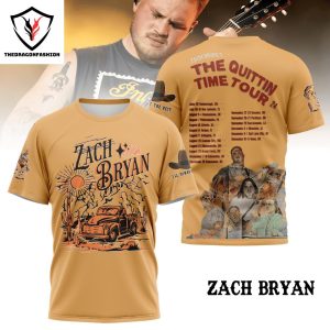 Zach Bryan – The Quittin Time Tour 20 3D T-Shirt