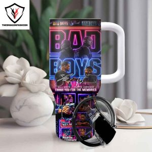 Bad Boys Will Smith x Martin Lawrence Signature Thank You For The Memories Tumbler With Handle And Straw