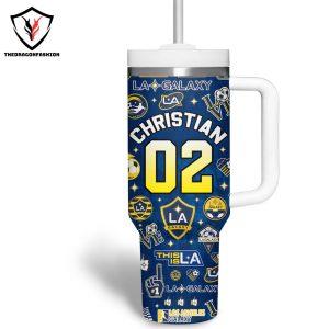 Christian Wilhelmsson LA Galaxy Tumbler With Handle And Straw