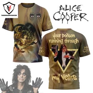 Alice Cooper Your Poison Running Through My Veins 3D T-Shirt