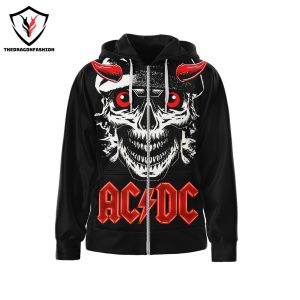 AC DC Hell Bells Satans Comin To You Zip Hoodie