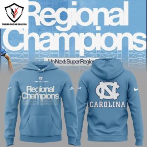 North Carolina Tar Heels 2024 Baseball Regional Champions Hoodie – Blue