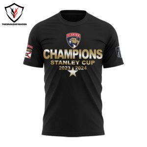 Florida Panthers Stanley Cup Champions 2023 – 2024 3D T-Shirt