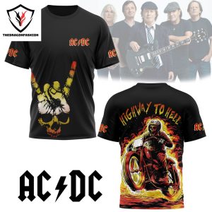 AC DC Highway To Hell Black 3D T-Shirt