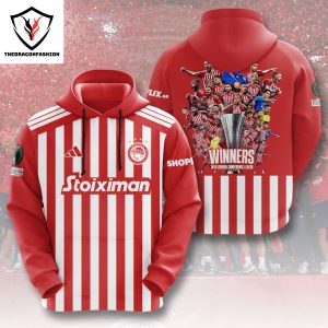 Olympiakos F.C. Champions UEFA Europa Conference League 2023 24 Hoodie