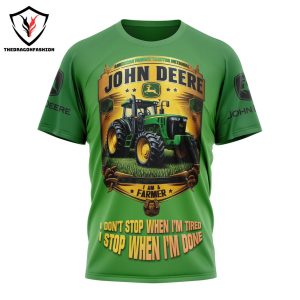 John Deere American Farmus Design 3D T-Shirt
