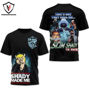Eminem Shady Made Me Slim Shady Im Back Design 3D T-Shirt