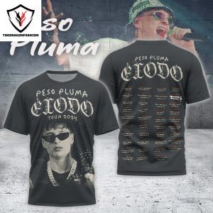 Peso Pluma Tour 2024 3D T-Shirt