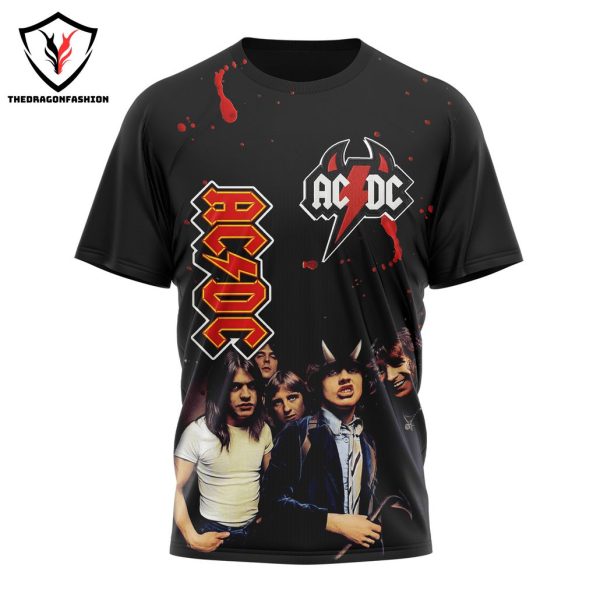 AC DC I Got My Bell Gonna Take Ya To Hell Design 3D T-Shirt