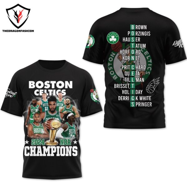 Boston Celtics 2024 NBA Champions 3D T-Shirt