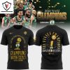 Boston Celtics 2024 World Champions Congratulations 18-time Nba Finals 3D T-Shirt – White