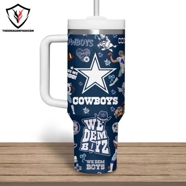 Dallas Cowboys Prescott – We Dem Boyz Tumbler With Handle And Straw